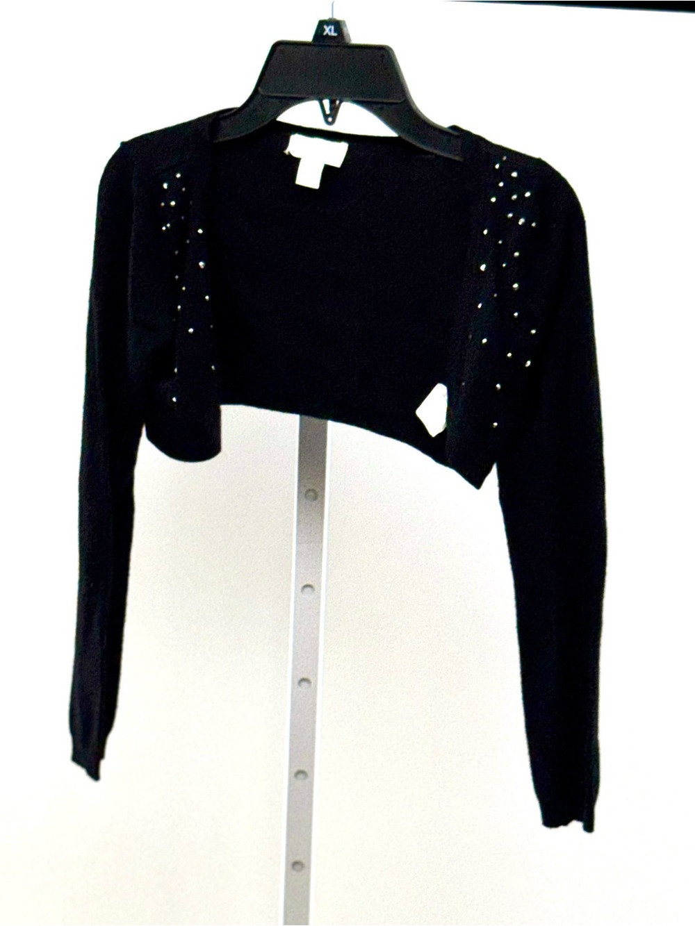 The Children's Place Black Cropped Studded Bolero Sweater
